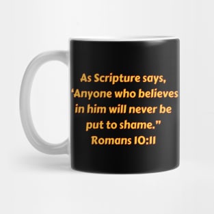 Bible Verse Romans 10:11 Mug